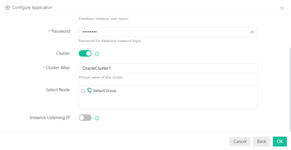OracleApplicationRACSelect