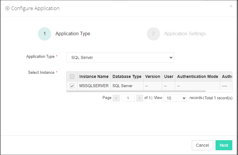 sql_configure_application