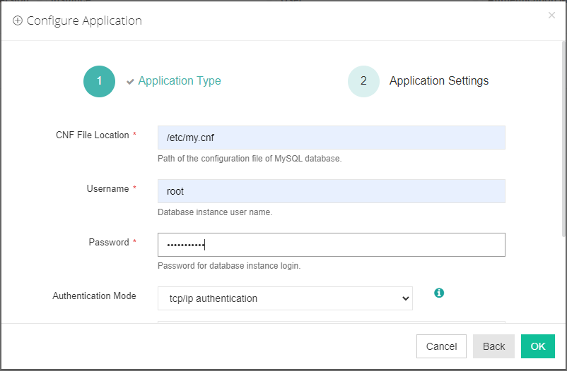 MySQL_Configure_Application